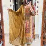 Digital Print Cotton Three Piece