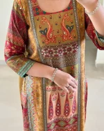 Digital Print Cotton Three Piece - Image 3